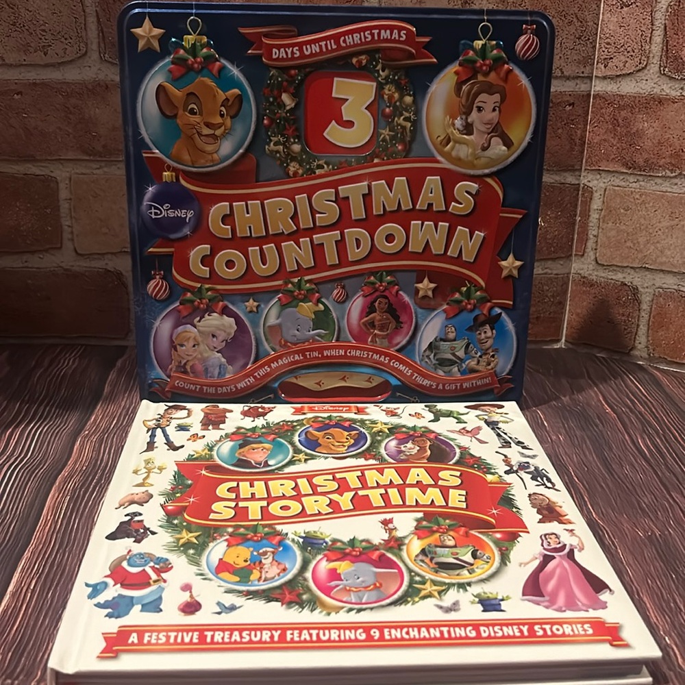 Disney Christmas Story Time Christmas Countdown Tin & Book